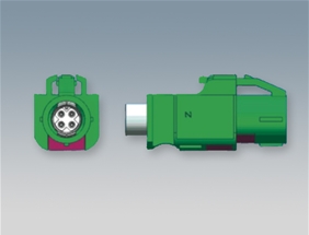 HSD4P Z型水藍色180度線端組裝式